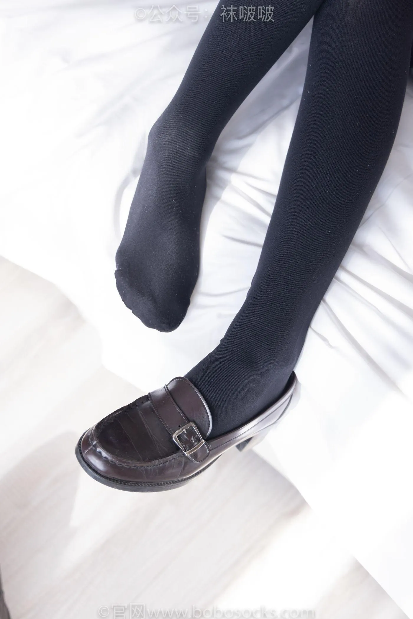[BoBoSocks袜啵啵]NO.056 朵朵-JK制服、皮鞋、厚黑丝 [135P]插图